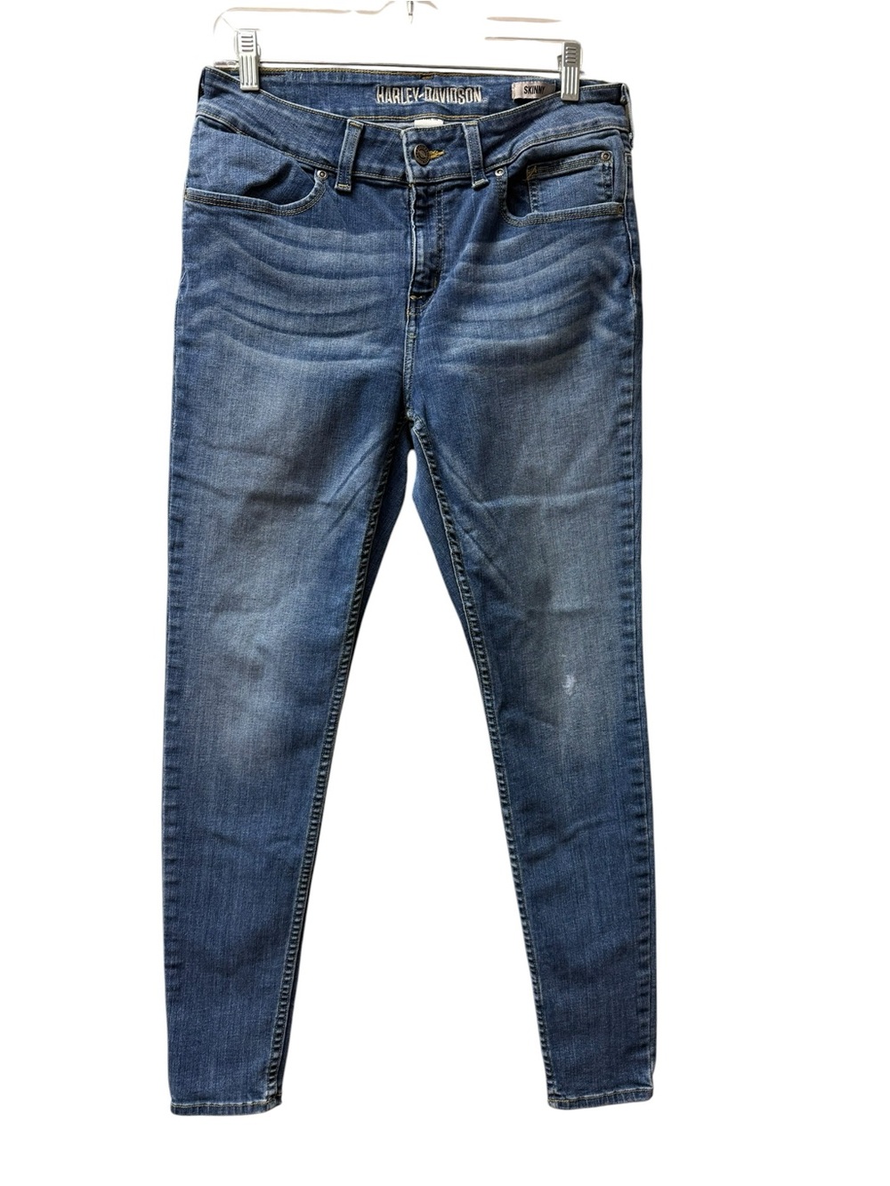 Harley-Davidson Skinny Jeans Women’s Size 31 Medium Wash Stretch Denim
